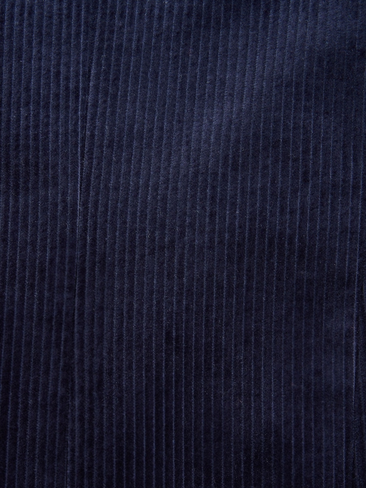 Navy Blue Regular Fit Corduroy Blazer - Image 12 of 12 Navy Blue Regular Fit Corduroy Blazer - Image 12 of 12