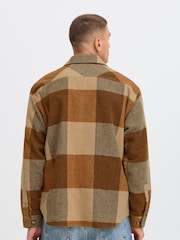 !Solid Brown Relaxed Fit Box Shirt - Image 2 of 5