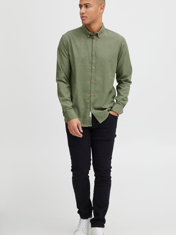 !Solid Green Sdpete Regular Fit Shirt - Image 2 of 5