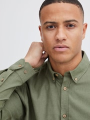 !Solid Green Sdpete Regular Fit Shirt - Image 4 of 5