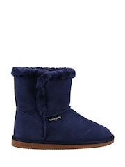 Hush Puppies Blue Ashleigh Slipper Booties - Image 1 of 4
