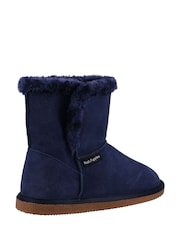 Hush Puppies Blue Ashleigh Slipper Booties - Image 3 of 4