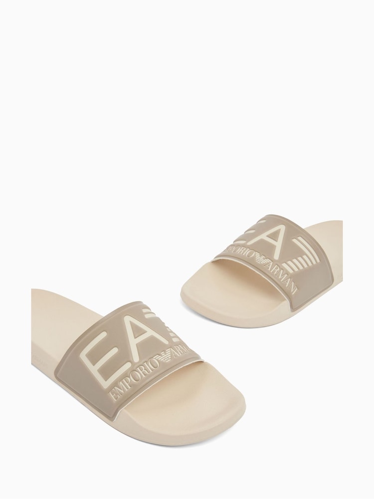EA7 Natural Beachwear Sliders - Image 2 of 7