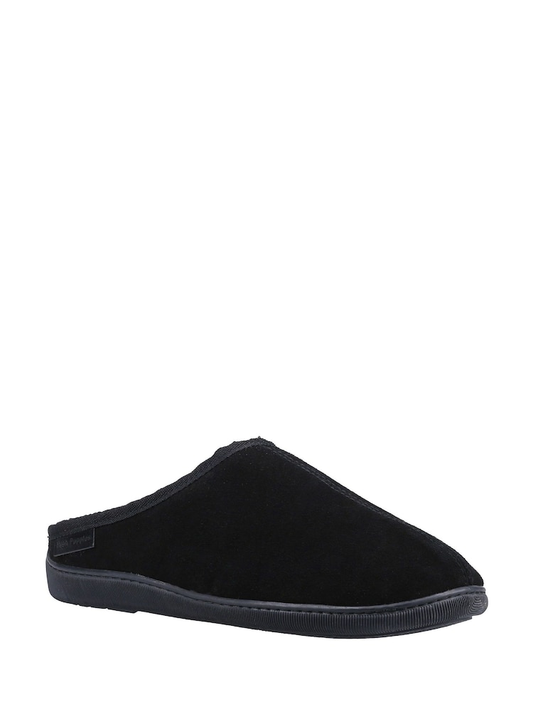 Hush Puppies Black Ashton Slippers - Image 1 of 8 Hush Puppies Black Ashton Slippers - Image 1 of 8
