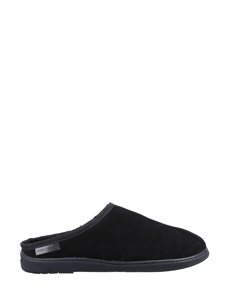 Hush Puppies Black Ashton Slippers - Image 8 of 8 Hush Puppies Black Ashton Slippers - Image 8 of 8
