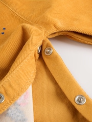 Yellow Transport Cord Dungarees and Bodysuit Baby Set (0mths-3yrs) - Image 8 of 11