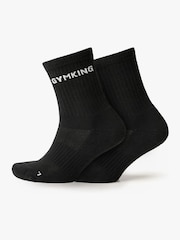 Gym King Black Linear Crew Socks 2 Pack - Image 1 of 4