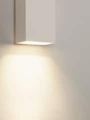 Searchlight White Corde Square Plaster Wall Light - Image 4 of 4