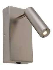 Searchlight Satin Nickel Alice LED Wall Light - Image 2 of 4
