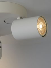 Searchlight Sand White Mones 3 Round, GU10 Ceiling Light - Image 4 of 4