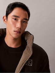 Calvin Klein Brown Allover Emblem Logo Reversible Puffer Jacket - Image 6 of 7