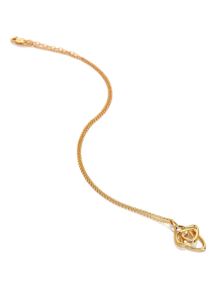 Hot Diamonds Gold Tone HD X GE Endless Pendant - Image 1 of 3 Hot Diamonds Gold Tone HD X GE Endless Pendant - Image 1 of 3