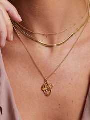 Hot Diamonds Gold Tone HD X GE Endless Pendant - Image 2 of 3