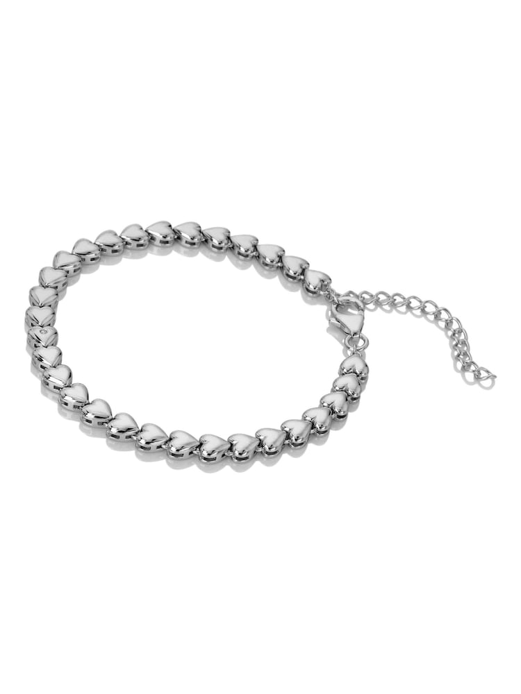Hot Diamonds Sterling Silver Serenity Heart Bracelet - Image 1 of 3 Hot Diamonds Sterling Silver Serenity Heart Bracelet - Image 1 of 3