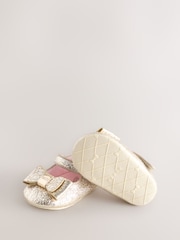 Золотой - Baker by Ted Baker плетеные обувь с бантом - Изображение 3 5