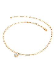 Hot Diamonds Gold Tone HD X GE Revolve Necklace - Imagen 1 de 3
