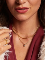 Hot Diamonds Gold Tone HD X GE Revolve Necklace - Imagen 2 de 3