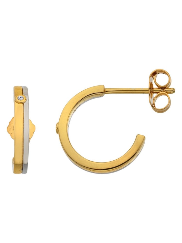 Hot Diamonds Sterling Silver Parellel Two Tone Earrings - Image 2 of 3 Hot Diamonds Sterling Silver Parellel Two Tone Earrings - Image 2 of 3