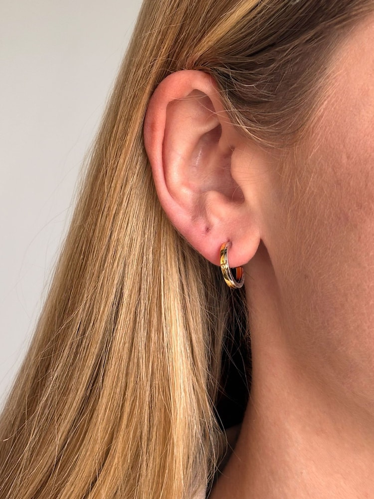 Hot Diamonds Sterling Silver Parellel Two Tone Earrings - Image 3 of 3 Hot Diamonds Sterling Silver Parellel Two Tone Earrings - Image 3 of 3