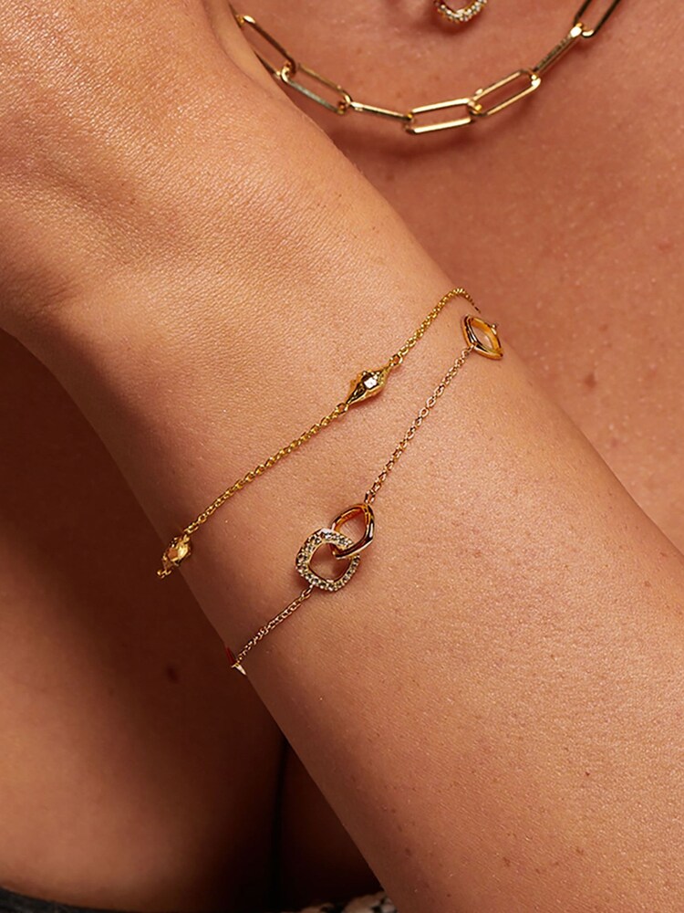 Hot Diamonds Gold Tone HD X GE Muse Bracelet - صورة 2 من 3 Hot Diamonds Gold Tone HD X GE Muse Bracelet - صورة 2 من 3