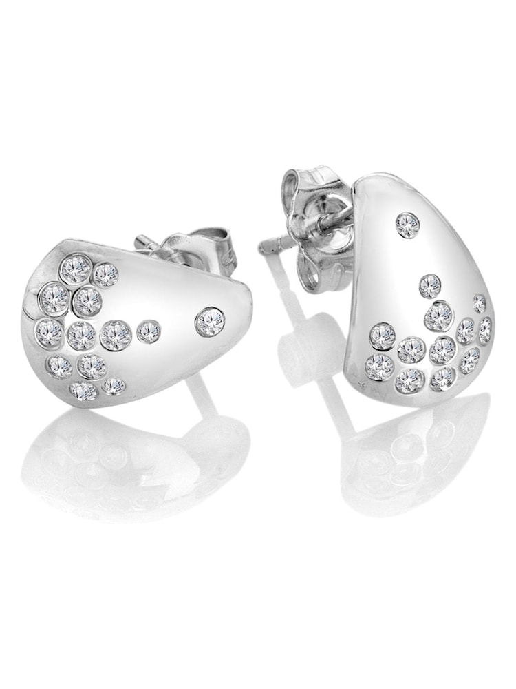Hot Diamonds Sterling Silver Spritz White Topaz Earrings - Image 2 of 3 Hot Diamonds Sterling Silver Spritz White Topaz Earrings - Image 2 of 3