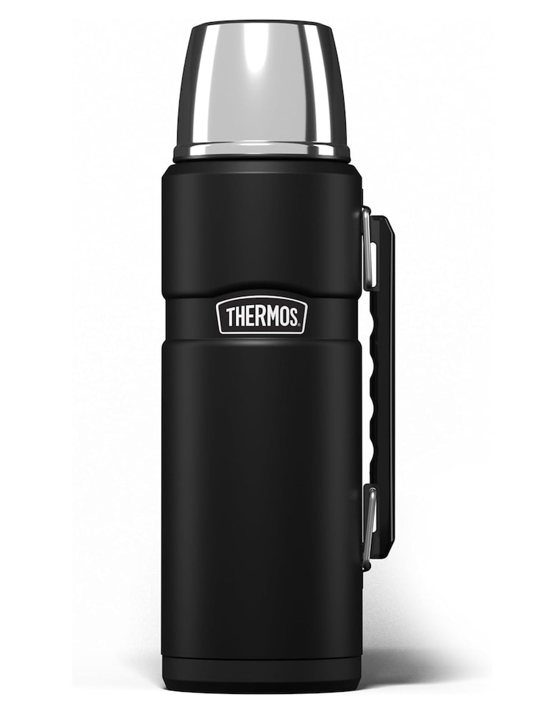 Thermos Matt Black SK2010 1.2L GTB Stainless King Flask - Image 1 of 5 Thermos Matt Black SK2010 1.2L GTB Stainless King Flask - Image 1 of 5