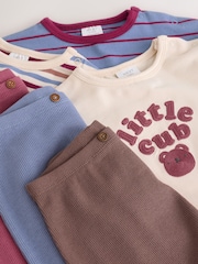 Blue/Brown Bear Baby Top and Leggings Set 6 Piece (0mths-3yrs) - Image 11 of 15