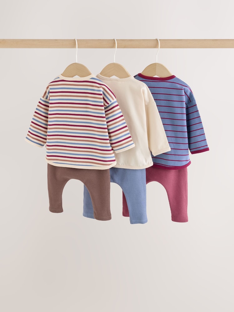 Blue/Brown Bear Baby Top and Leggings Set 6 Piece (0mths-3yrs) - Image 2 of 15 Blue/Brown Bear Baby Top and Leggings Set 6 Piece (0mths-3yrs) - Image 2 of 15