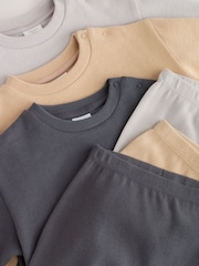 Charcoal Grey/Neutral Sweatshirt and Leggings Baby Set 6 Piece (0mths-3yrs) - Image 12 of 13