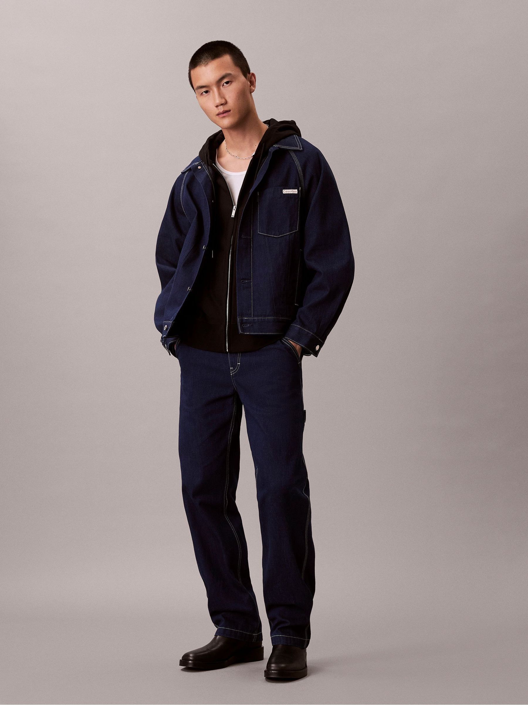 Buy Calvin Klein Blue Denim Darted Carpenter Jeans from Next USA