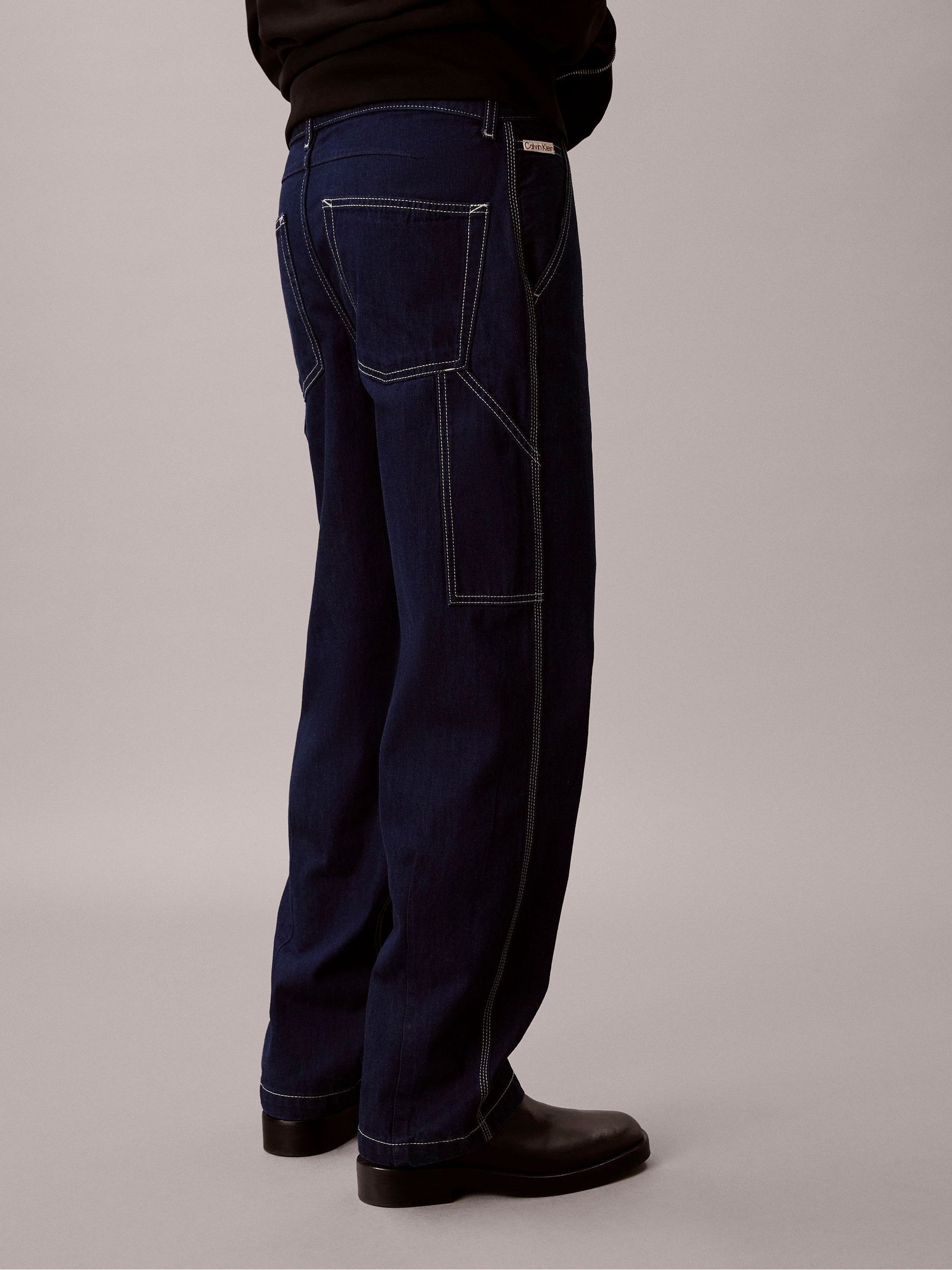 Buy Calvin Klein Blue Denim Darted Carpenter Jeans from Next USA