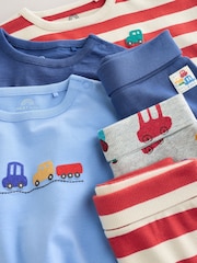 Red/Blue Transport Baby Top and Leggings Set 6 Piece (0mths-3yrs) - Image 11 of 19