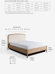 Wooden Light Oak Effect Soft Twill Mink Matson Ottoman Storage Bed Frame - Image 3 of 10
