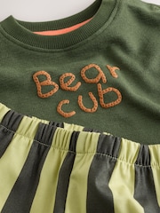 Green Stripe Baby Set Sweat Top and Trousers (0mths-2yrs) - Image 11 of 14