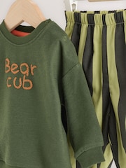 Green Stripe Baby Set Sweat Top and Trousers (0mths-2yrs) - Image 13 of 14