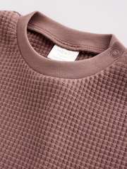 Brown Textured Top and Legging Baby Set (0mths-2yrs) - Image 13 of 19