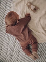Brown Textured Top and Legging Baby Set (0mths-2yrs) - Image 2 of 19