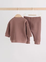 Brown Textured Top and Legging Baby Set (0mths-2yrs) - Image 6 of 19