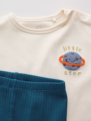 Neutral/Blue Space Top and Leggings Baby Set (0mths-2yrs) - Image 12 of 20