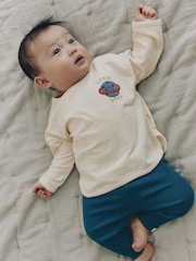 Neutral/Blue Space Top and Leggings Baby Set (0mths-2yrs) - Image 3 of 20