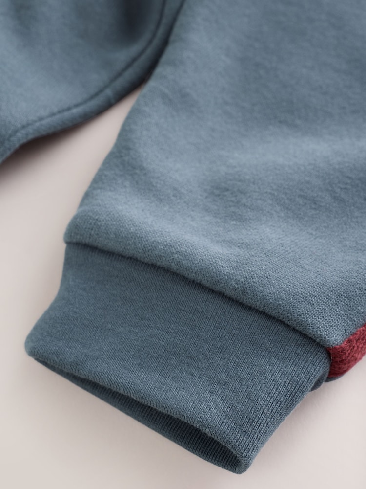Blue/Neutral Varsity Top and Leggings Baby Set (0mths-2yrs) - Image 14 of 14