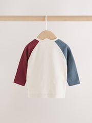 Blue/Neutral Varsity Top and Leggings Baby Set (0mths-2yrs) - Image 4 of 14