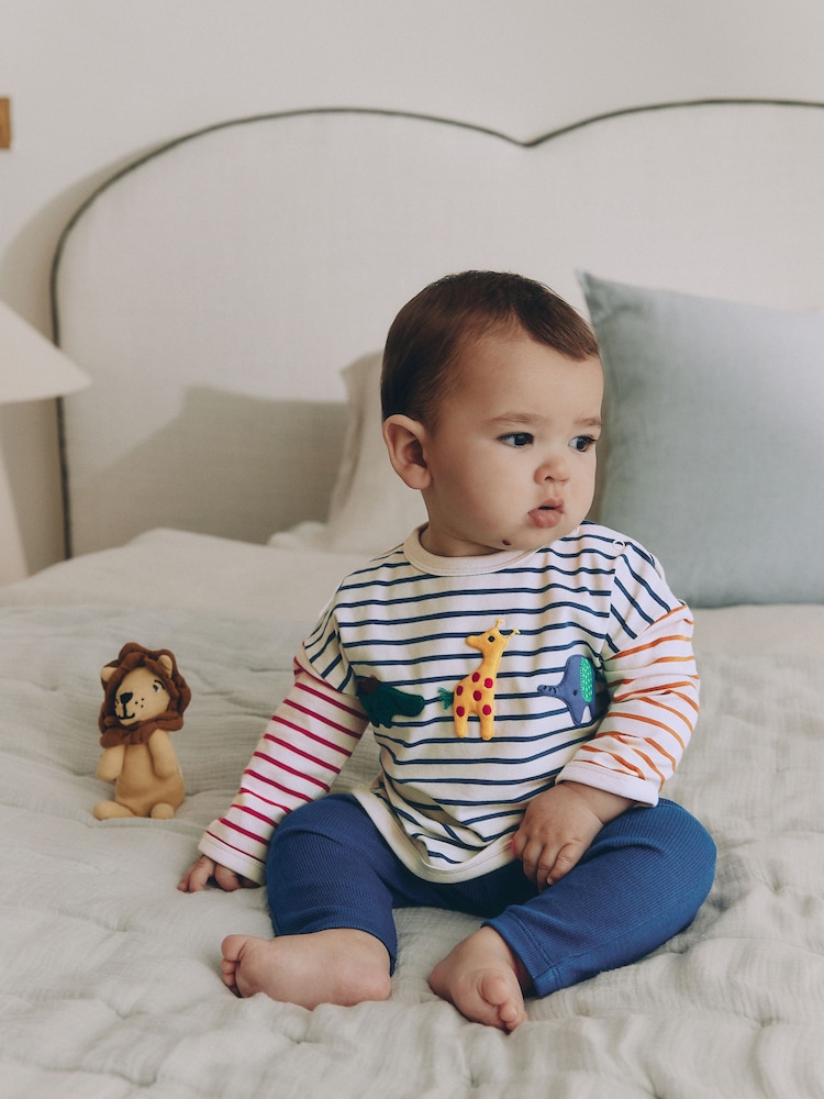 Red/Blue Safari Animals Top and Leggings Baby Set (0mths-2yrs) - Image 1 of 19 Red/Blue Safari Animals Top and Leggings Baby Set (0mths-2yrs) - Image 1 of 19