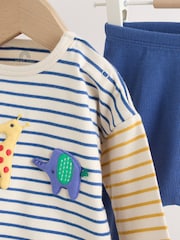 Red/Blue Safari Animals Top and Leggings Baby Set (0mths-2yrs) - Image 11 of 19