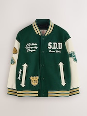 Superdry Green Varsity Bomber Jacket - Image 8 of 12