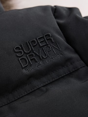 Superdry Black Everest Padded Bomber Coat - Image 10 of 10
