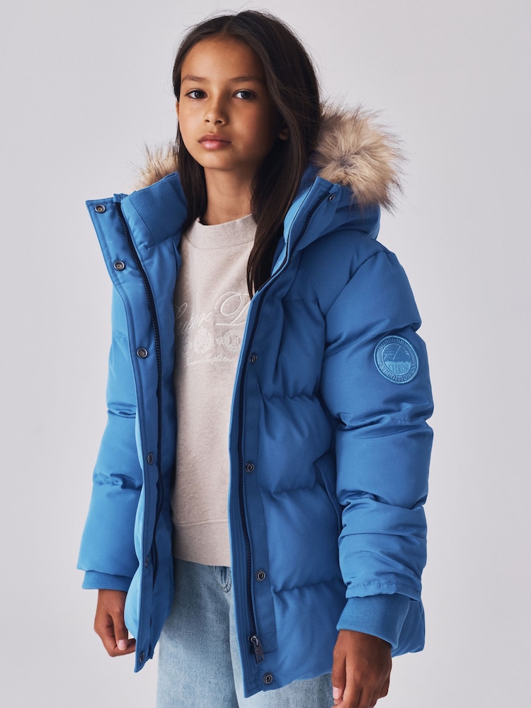 Zils - Superdry Everest Five Baffle dūnu jaka - Attēls 1 no 12 Zils - Superdry Everest Five Baffle dūnu jaka - Attēls 1 no 12