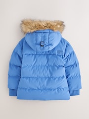 Zils - Superdry Everest Five Baffle dūnu jaka - Attēls 10 no 12
