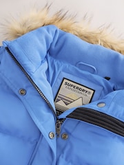 Zils - Superdry Everest Five Baffle dūnu jaka - Attēls 11 no 12