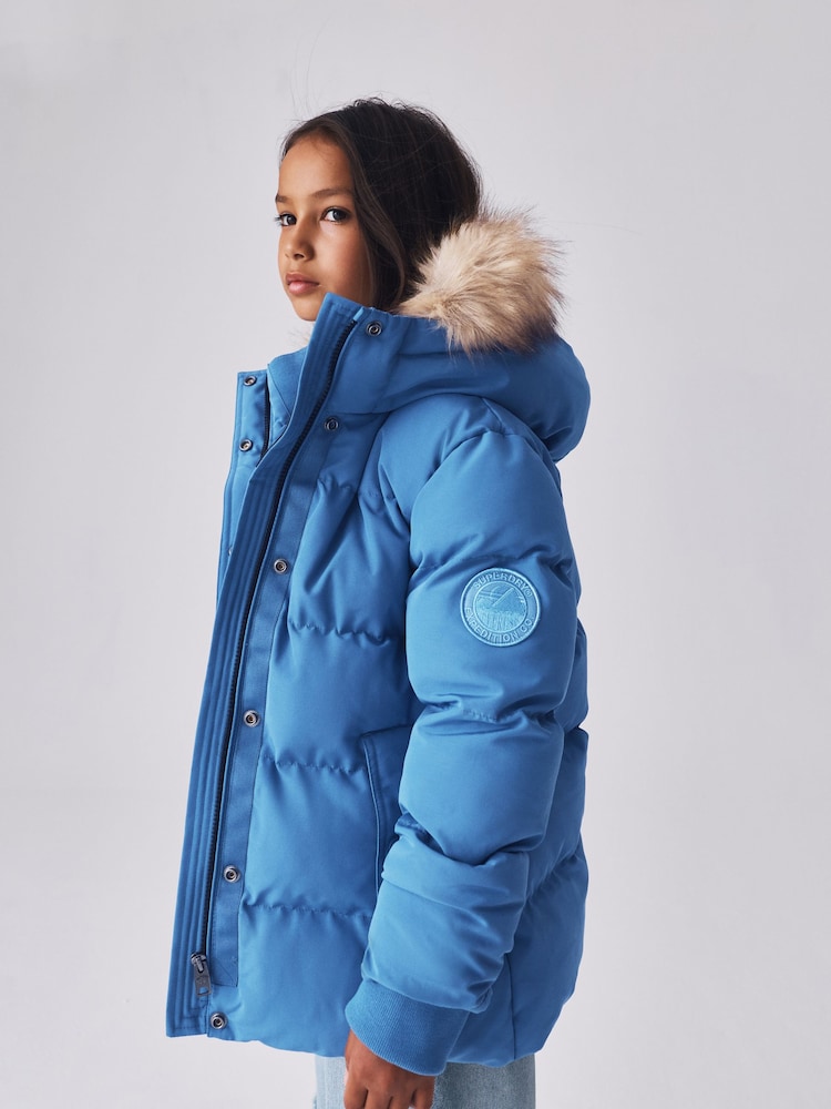 Zils - Superdry Everest Five Baffle dūnu jaka - Attēls 2 no 12 Zils - Superdry Everest Five Baffle dūnu jaka - Attēls 2 no 12
